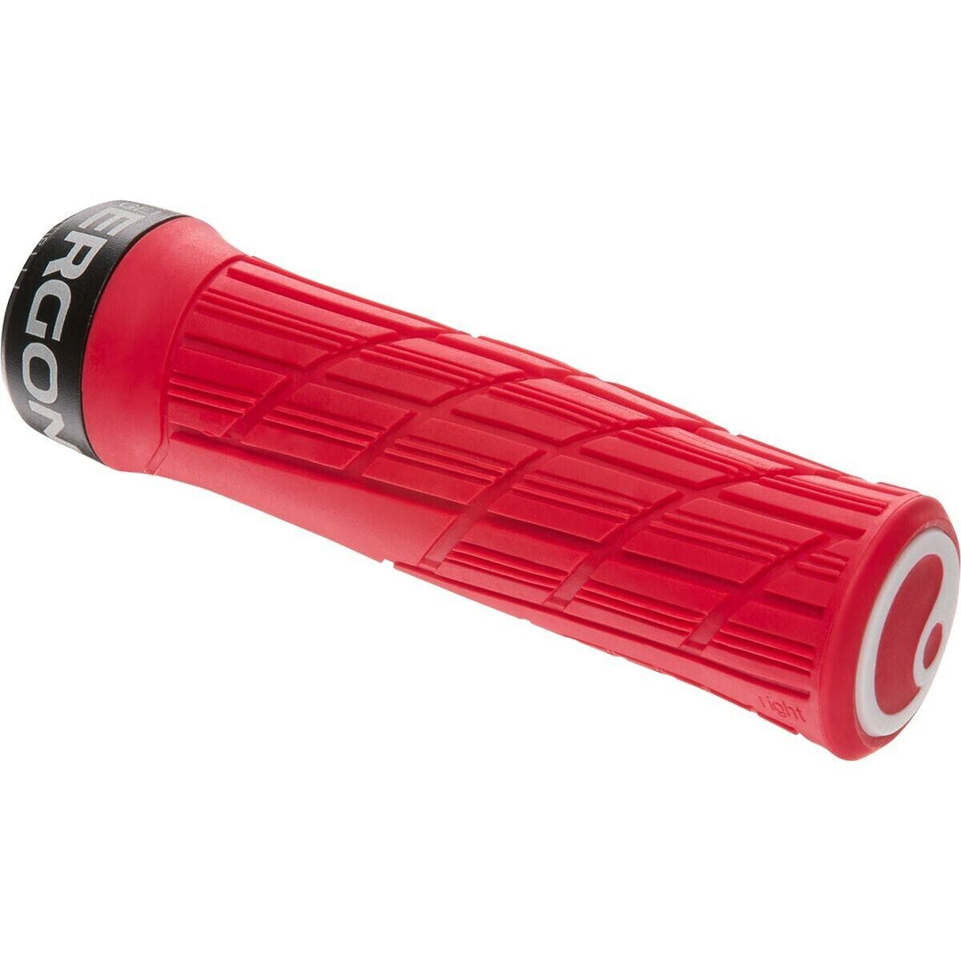 Ergon GE1 Evo Lock-On Handlebar Mountain Bike Grips Red Race Trail Enduro MTB DH