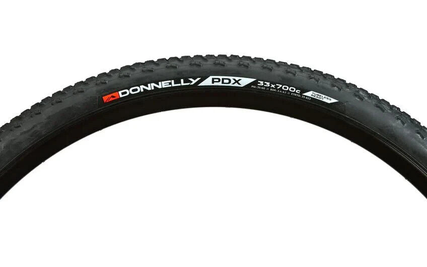 Donnelly PDX Tubeless Ready Cyclocross Bike Tire 700 x 33c Black Race CX Gravel