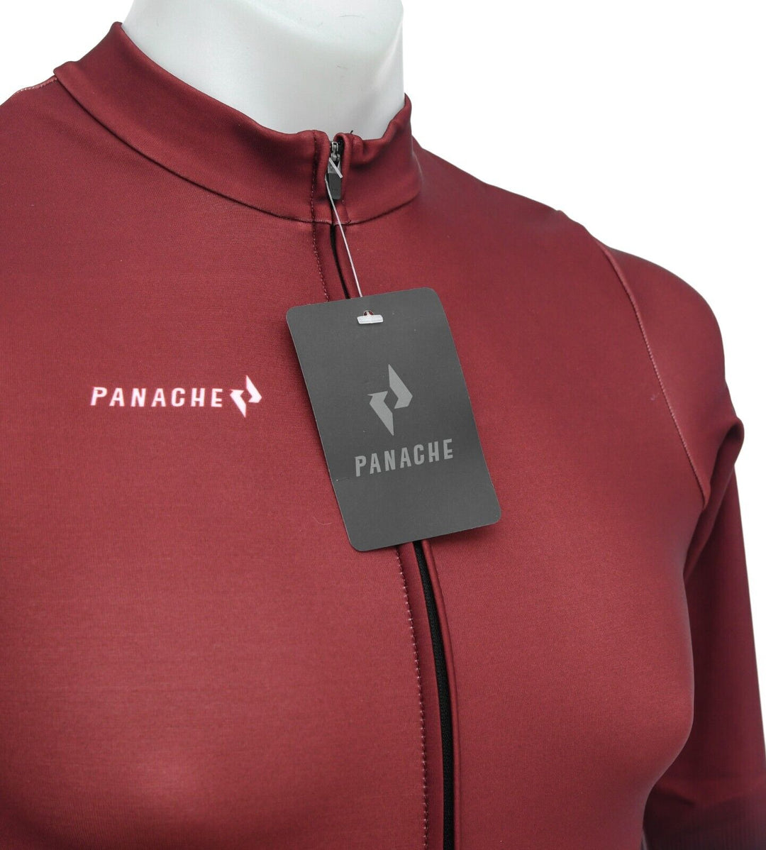 Panache Pro Thermal Long Sleeve Jersey Men 2XS Maroon Fade Road Mountain Bike