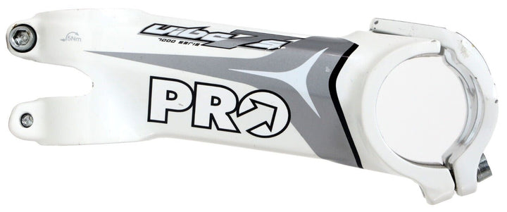 PRO Vibe 7s Alloy Road Bike Stem 31.8 x 100mm 10º White 1 1/8" 2 Bolt MTB Gravel
