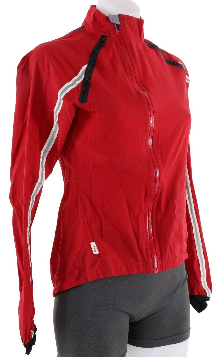 Rapha Women Wind Jacket XS Red Lightweight Road Bike Gravel CX Cycling Packable