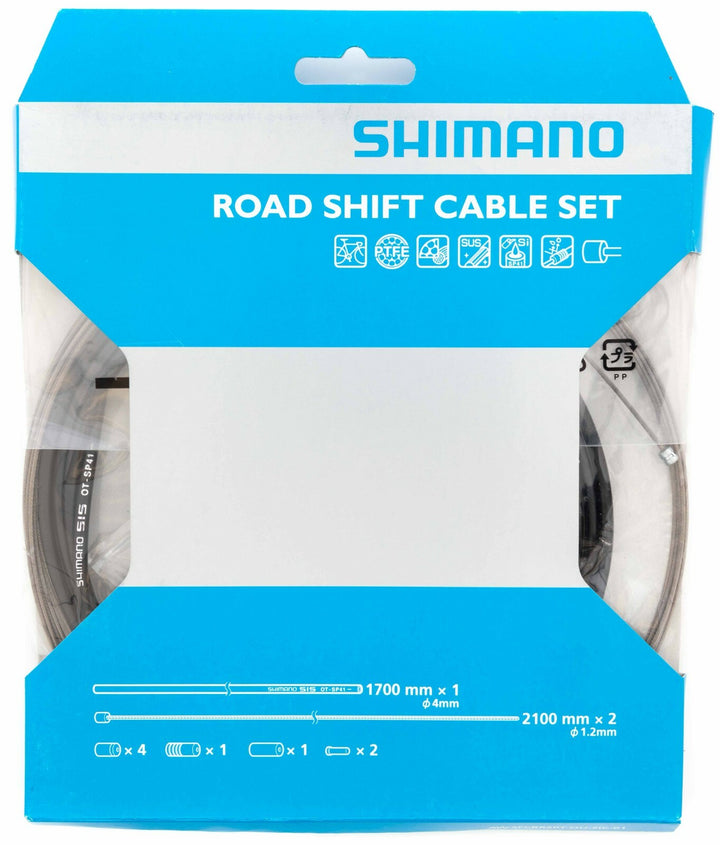 Shimano Road Bike PTFE Shift Cable Set ORANGE BLUE GREEN RED YELLOW Housing