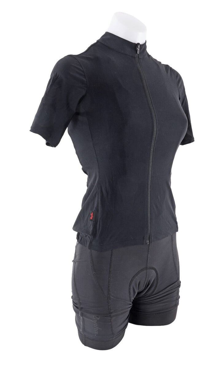 Rapha Souplesse Short Sleeve Cycling Kit Women SMALL Black Jersey + Bibs Road