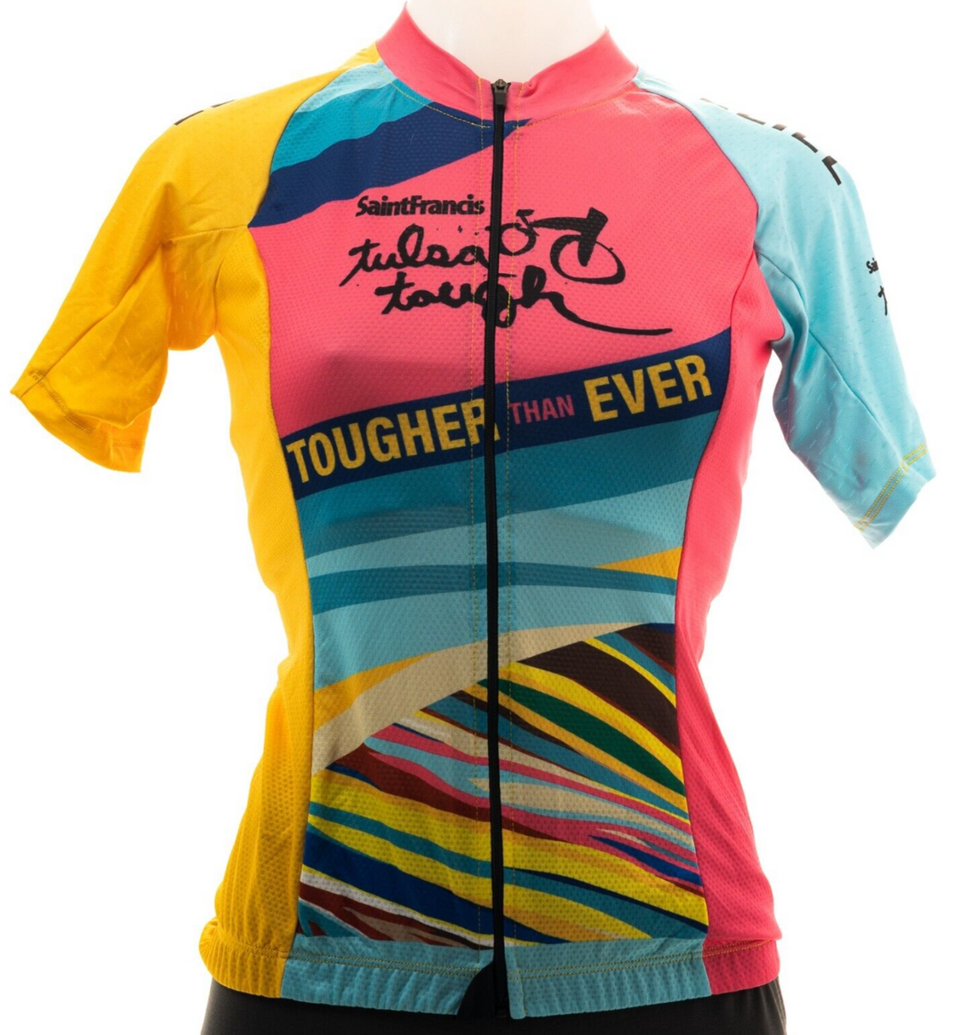 2021 Tulsa Tough Pro Cycling Women Champion Short Sleeve Jersey MEDIUM Crit Race