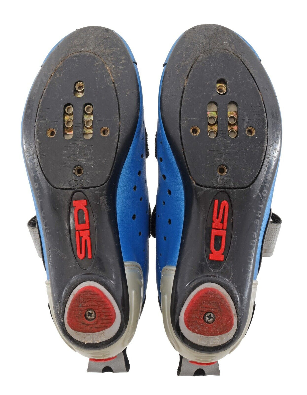 Sidi Scarpe T-1 Triathlon Road Bike Shoes EU 39 US Men 6.5 BLUE 2/3 Bolt Cycling