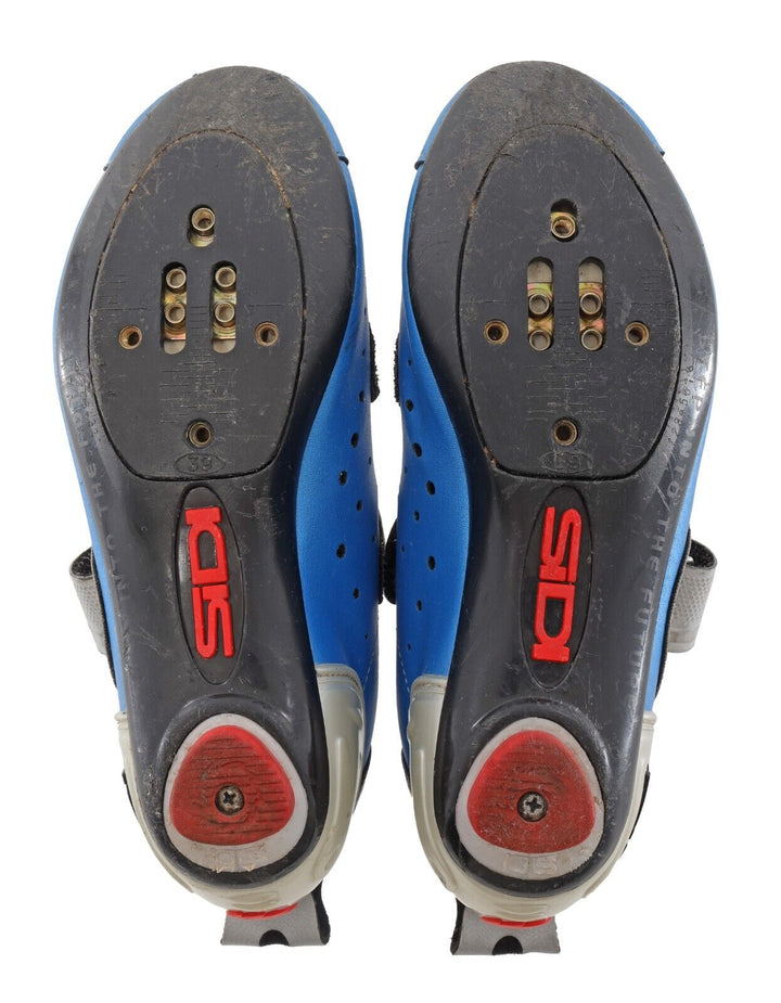 Sidi Scarpe T-1 Triathlon Road Bike Shoes EU 39 US Men 6.5 BLUE 2/3 Bolt Cycling