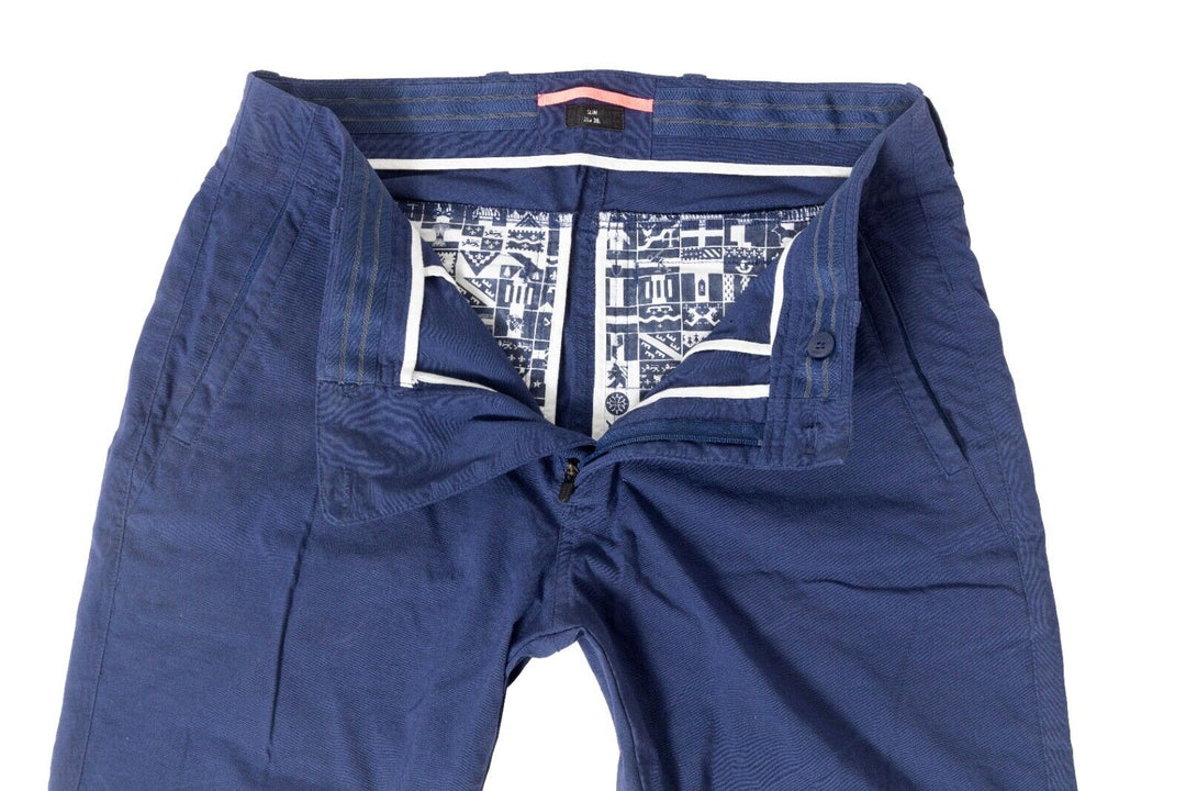 Rapha Randonnee Trousers Men 28W x 30L Slim Fit Blue Pant Lifestyle Commute Bike