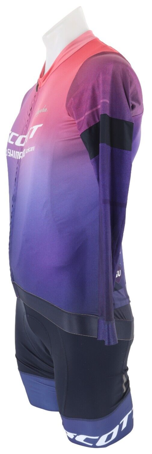 Rapha Scott Pro Team Training Long Sleeve Cycling Kit Men LARGE Purple Shimano