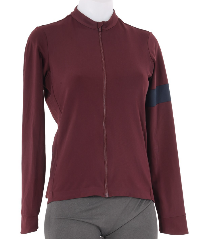Rapha Souplesse Thermal Long Sleeve Jersey Women LARGE Maroon Road Bike
