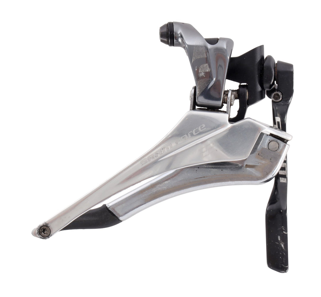 SRAM Force 22 Yaw 2x 11 Spd Road Bike Front Derailleur Braze-On w/ Chain Spotter