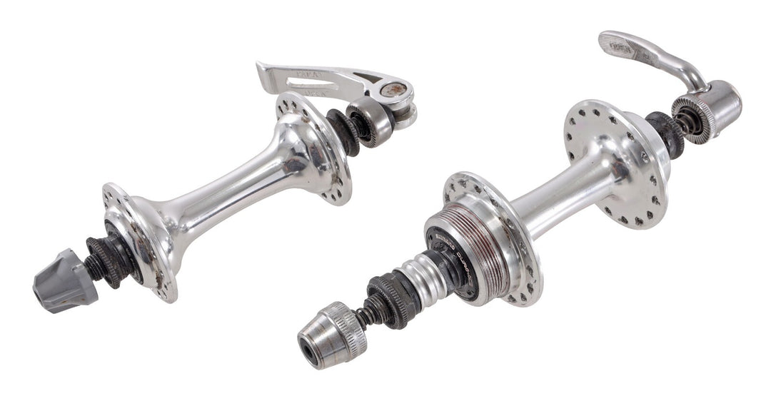 Shimano Dura-Ace 7400 Freewheel 6 Spd Frnt/Rear Hub Set 100/126mm 32H QR Vintage