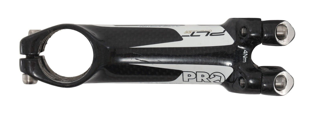 PRO PLT 3K Carbon 3D Forged Alloy Road Bike Stem 31.8 x 110mm -10º Black Gravel