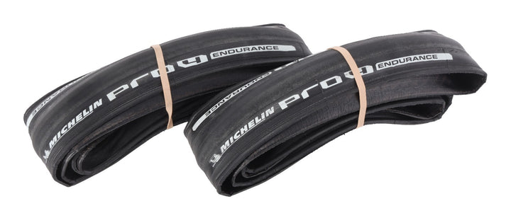 Michelin Pro 4 Endurance Road Bike Clincher Tires 700x25c PAIR Race BLACK Tri TT
