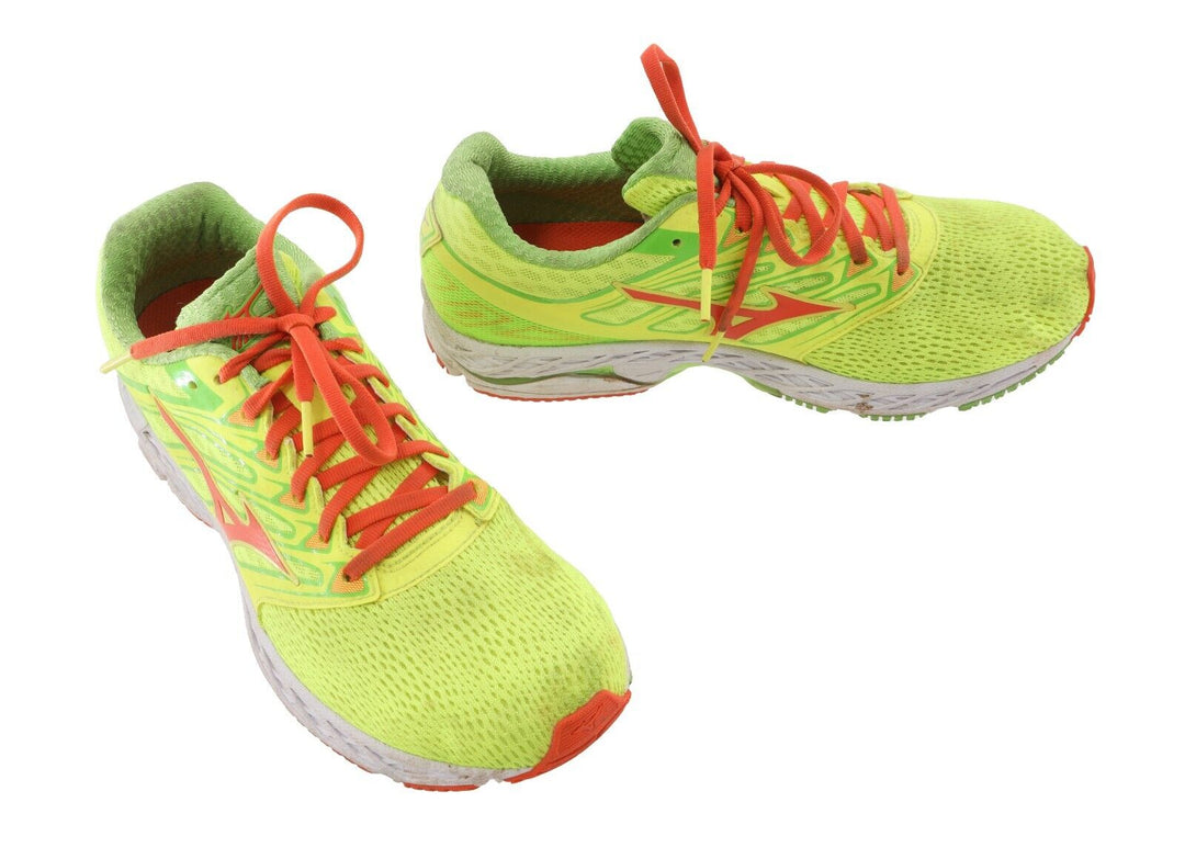 Mizuno Wave Shadow Running Shoes US Men 9 Yellow/Orange Fitness Trainer Comfort