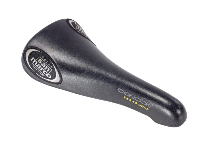 Selle San Marco Concor Light Titanium Rails Leather Saddle 130mm 7x7mm Road Bike