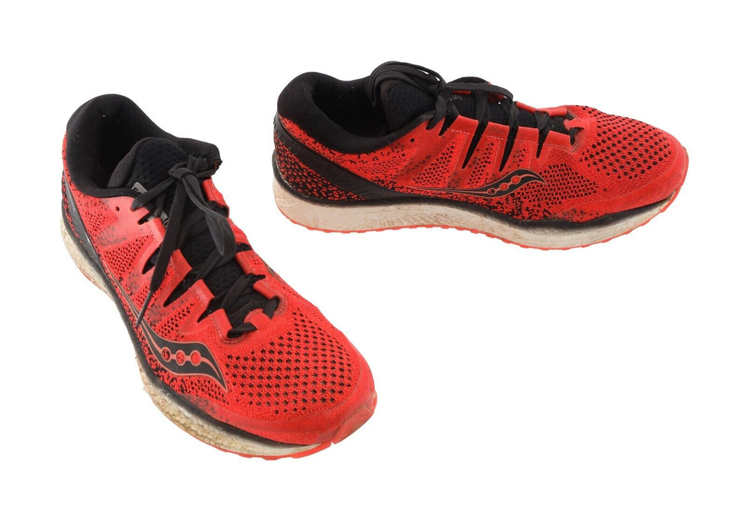 Saucony Freedom ISO2 Running Shoes US Men 9 Red/Black Trainer PR Comfort Support