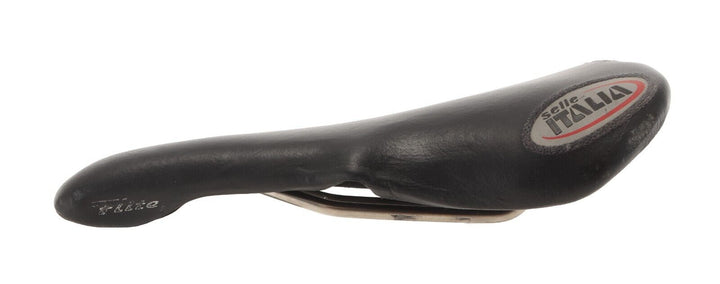 Selle Italia Flite Titanium Road Bike Saddle 140mm 7 x 7mm BLACK Leather Vintage