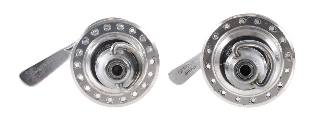 Shimano Dura-Ace 7400 Freewheel 8s Frnt/Rear Hub Set 100/130mm QR 36/32H Vintage