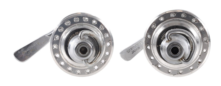 Shimano Dura-Ace 7400 Freewheel 8s Frnt/Rear Hub Set 100/130mm QR 36/32H Vintage