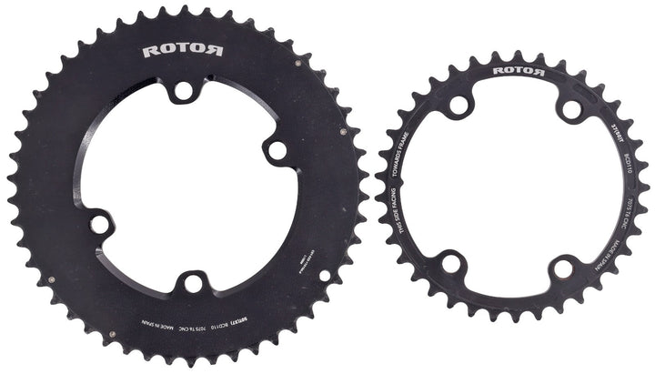 Rotor Round 50/37T Road Bike Chainring SET 12 Speed SRAM AXS 110mm BCD 4-Bolt