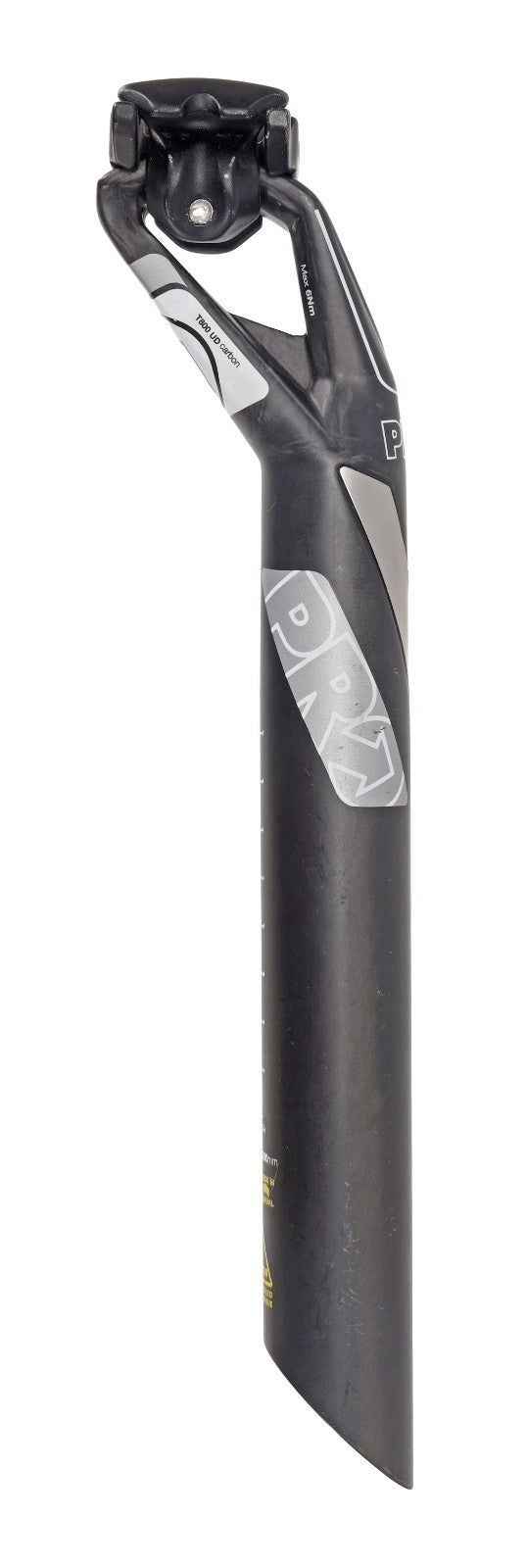 PRO Vibe Carbon Road Bike Seatpost 31.6 x 280mm 25mm Offset Black 7x 7mm Gravel