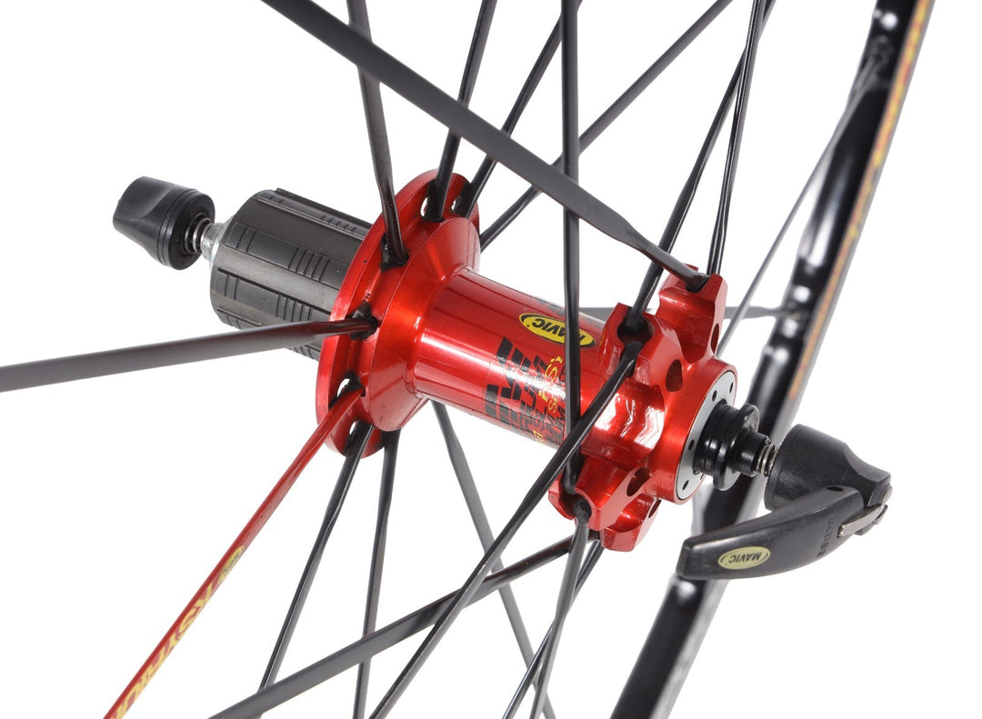 Mavic Ksyrium SL Alloy Clincher Road Bike Wheelset 700c Shimano 11 Spd Carbon QR