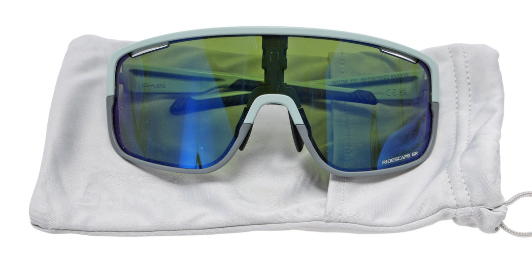 Shimano Pulsar Cycling Sunglasses Sage Green Ridescape GR Lens CE-PLSR3 Gravel