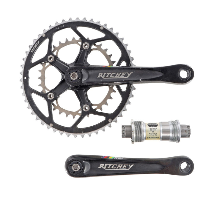 Ritchey WCS 2x 10 Speed Road Bike Crankset 175mm Double 50/34T w/ BB