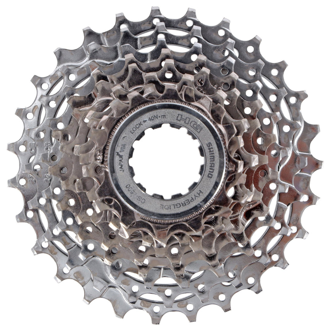 Shimano Ultegra CS-6500 9 Speed Road Bike Cassette 12-27T HG Race Silver Steel