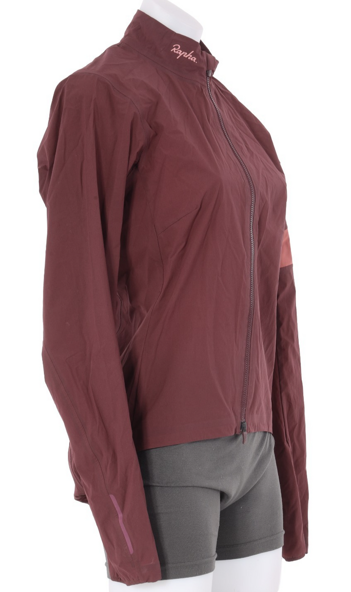 Rapha Souplesse Lightweight Shadow Jacket Women MEDIUM Maroon Road Bike