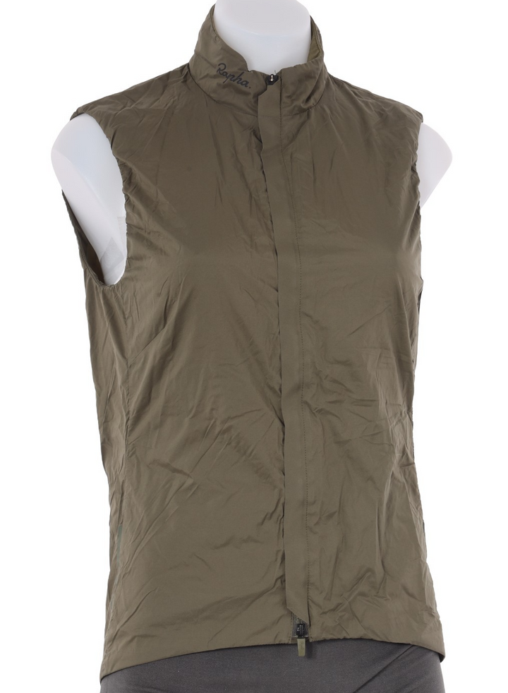 Rapha Souplesse Insulated Gilet Women MEDIUM Green Road Bike Fall Spring