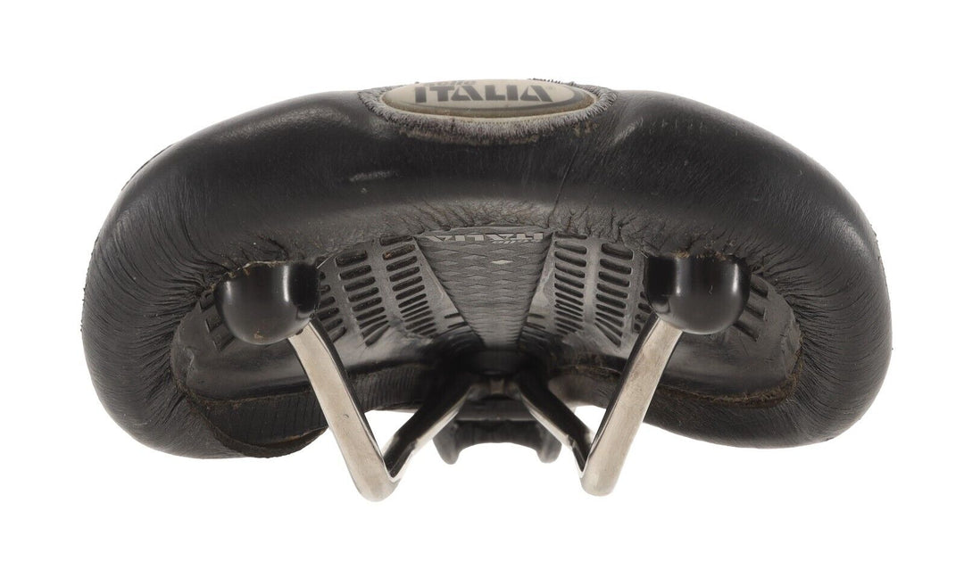 Selle Italia Flite Titanium Road Bike Saddle 140mm 7 x 7mm BLACK Leather Vintage