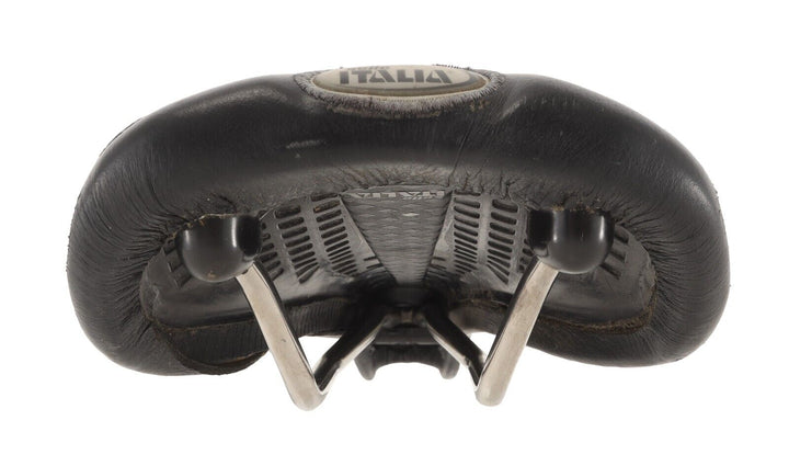 Selle Italia Flite Titanium Road Bike Saddle 140mm 7 x 7mm BLACK Leather Vintage