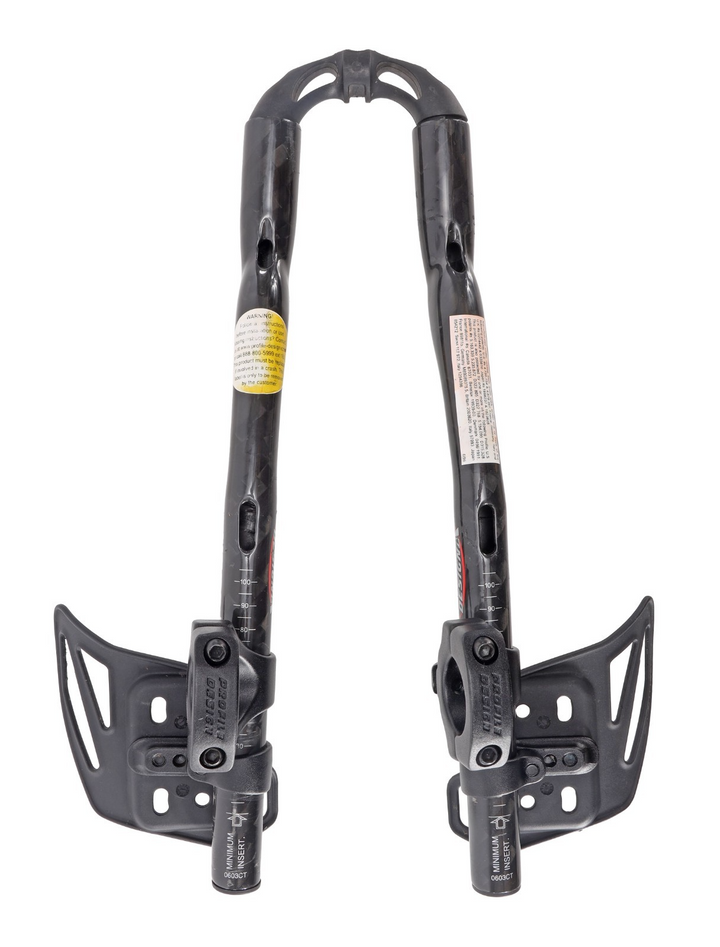 Profile Design T2+ Cobra Carbon Clip On Aerobar Extensions 335mm 31.8mm w/ Pads