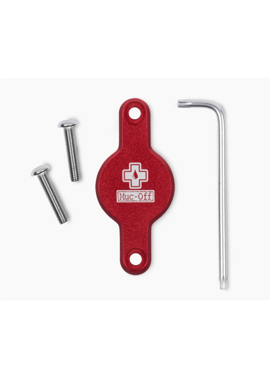 Muc-Off Secure Airtag™ Holder RED Bike Bottle Cage Security Tracking MTB Road