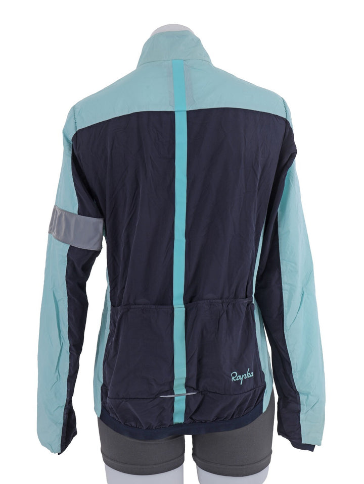 Rapha Souplesse Insulated Jacket Women LARGE Blue Road Mountain Bike Gravel Race