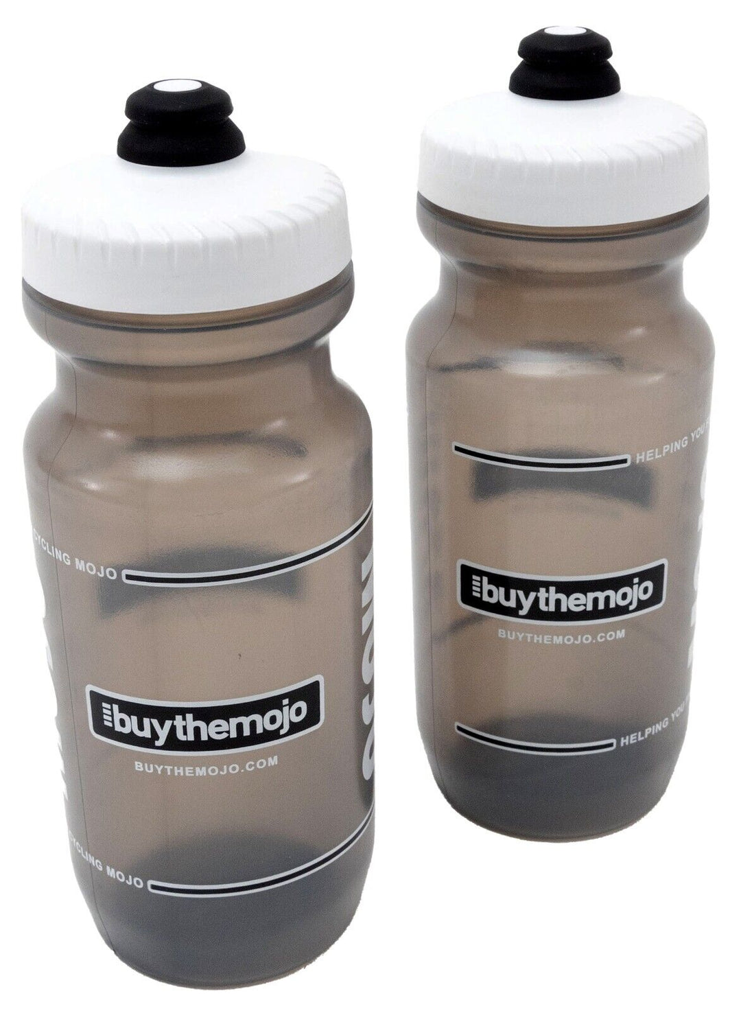 MOJO Specialized Water Bottles 21 Oz CELESTE -or- GREY 2 PACK Cycling Run Hike