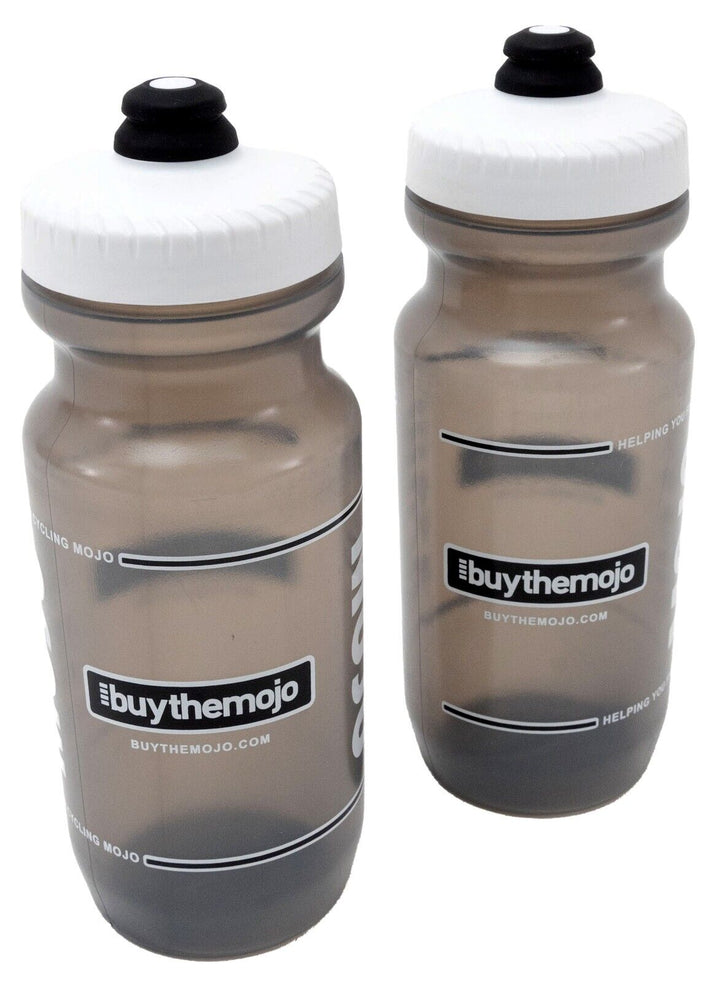 MOJO Specialized Water Bottles 21 Oz CELESTE -or- GREY 2 PACK Cycling Run Hike