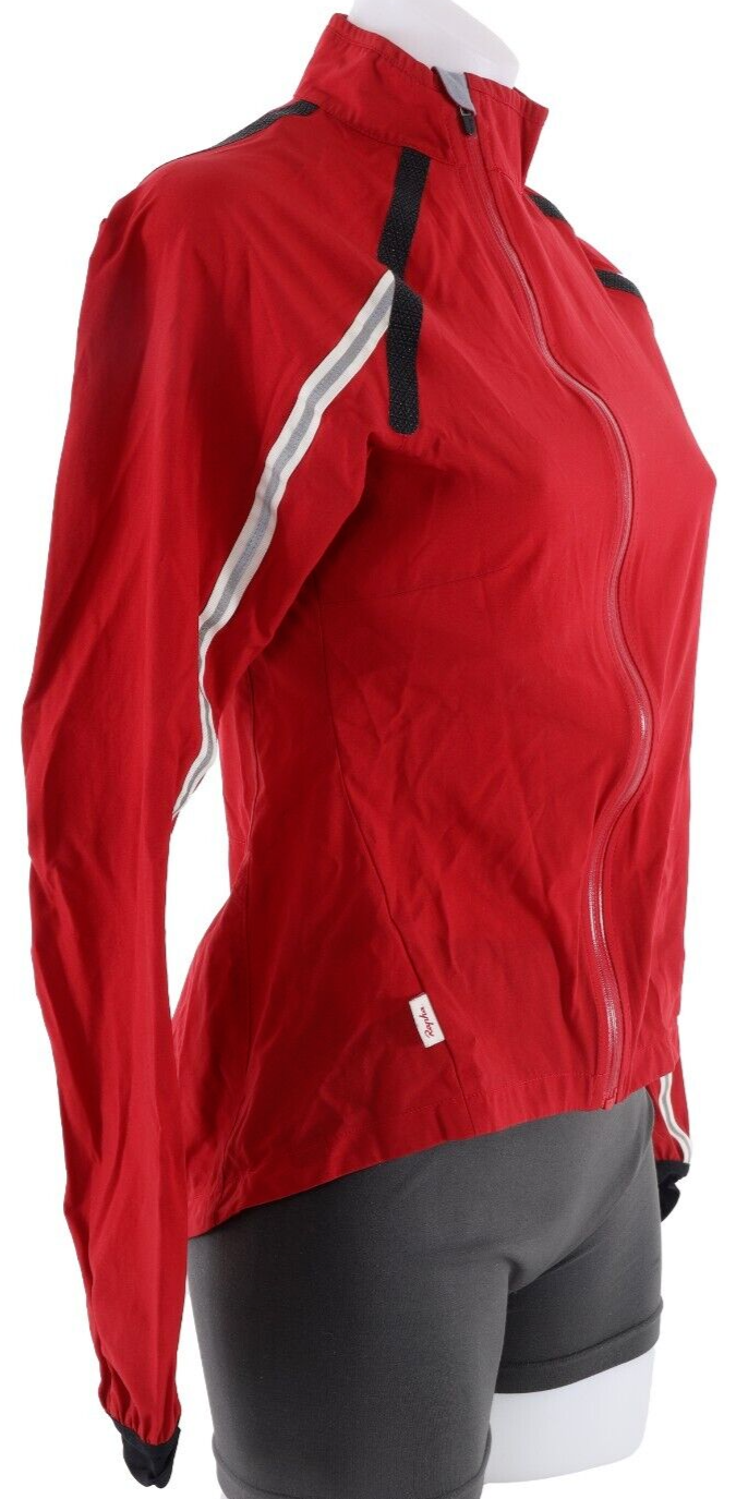 Rapha Women Wind Jacket XS Red Lightweight Road Bike Gravel CX Cycling Packable