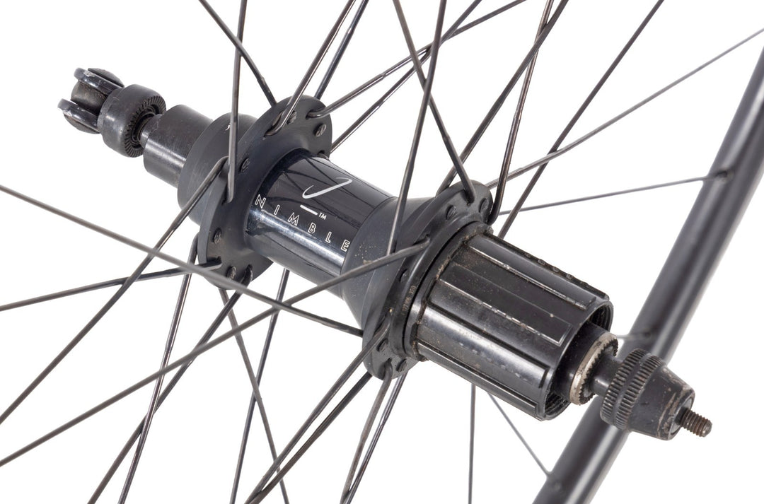 Nimble Spider 24 Alloy Clincher Road Bike Wheelset 10s 700c QR Rim Brake Shimano