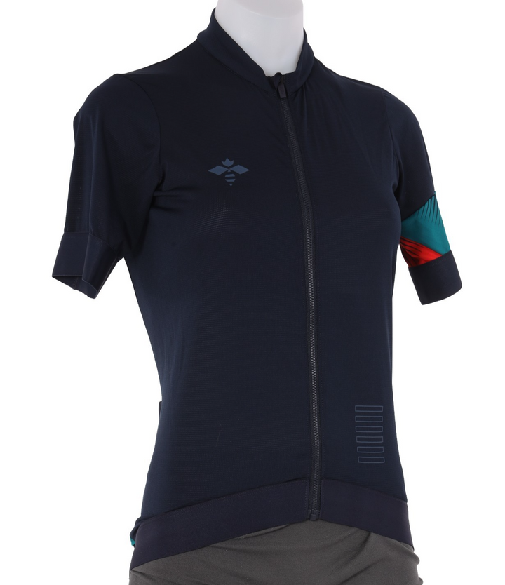 Rapha Pro Team Training Short Sleeve Jersey Women MEDIUM Dark Navy Road Bike