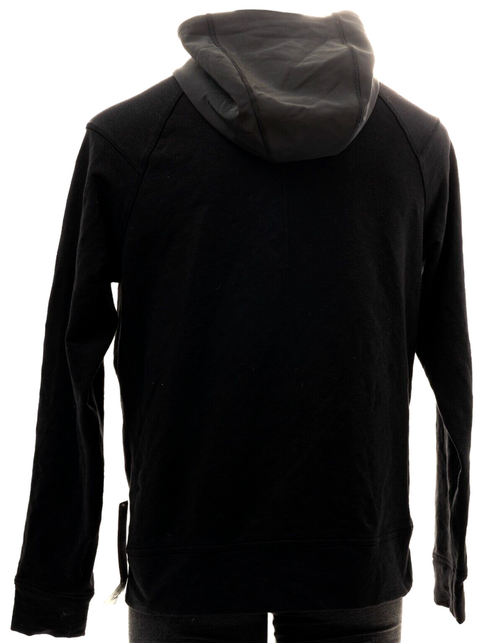 Lululemon City Sweat Hoodie Axeon Pro Team Men MEDIUM Black Full Zip Reflective