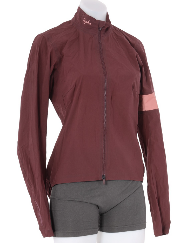Rapha Souplesse Lightweight Shadow Jacket Women MEDIUM Maroon Road Bike