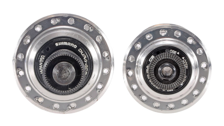 Shimano Dura-Ace 7400 Freewheel 8 Spd Frnt/Rear Hub Set 100/130mm QR 32H Vintage