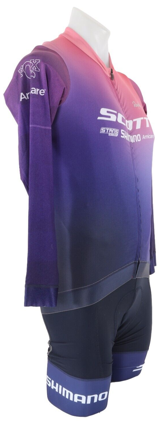 Rapha Scott Pro Team Training Long Sleeve Cycling Kit Men LARGE Purple Shimano