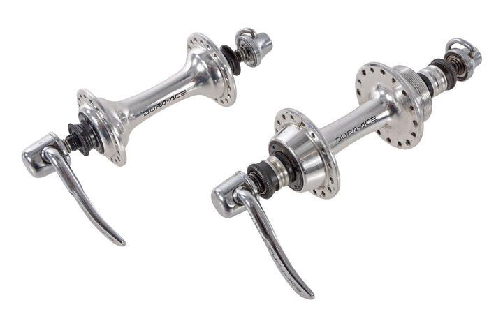 Shimano Dura-Ace 7400 Freewheel 8s Frnt/Rear Hub Set 100/130mm QR 36/32H Vintage