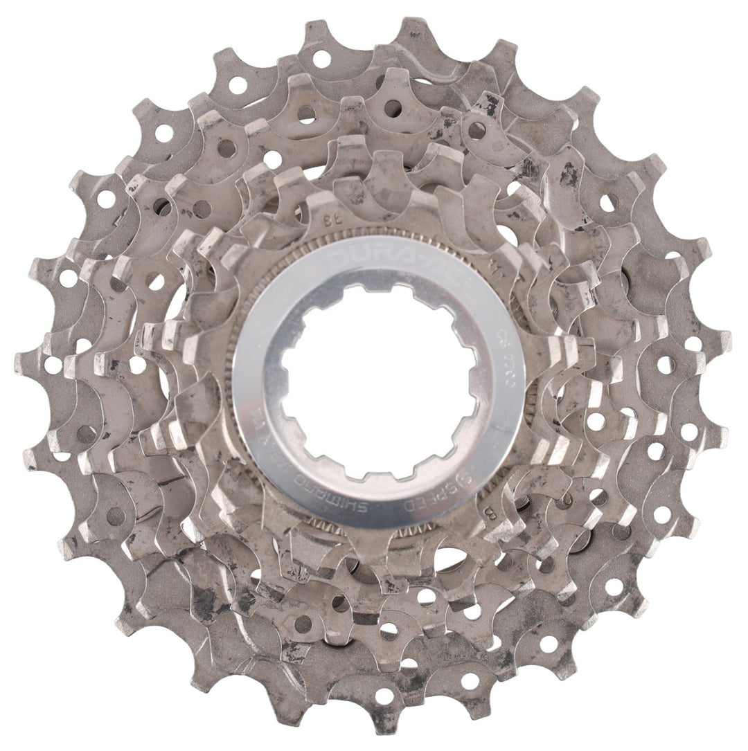 Shimano Dura-Ace CS-7700 9 Speed Road Bike Cassette 11-23T Titanium Vintage Ti