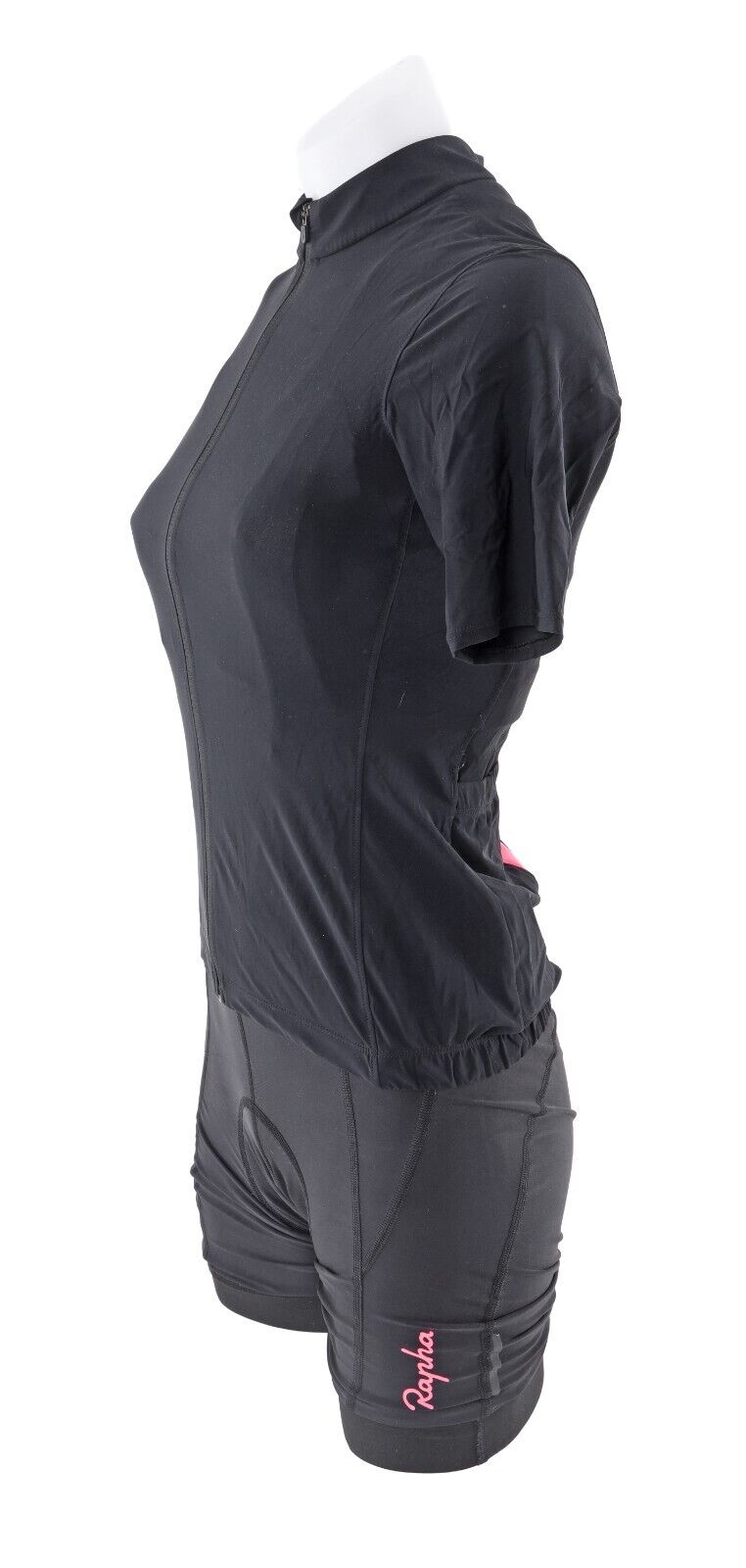 Rapha Souplesse Short Sleeve Cycling Kit Women SMALL Black Jersey + Bibs Road