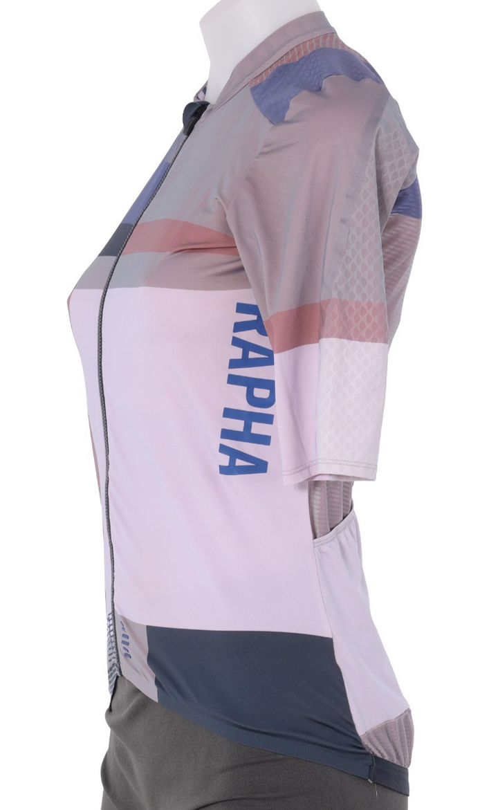 Rapha Time Pro Team Aero Short Sleeve Jersey Women MEDIUM Purple Road Bike