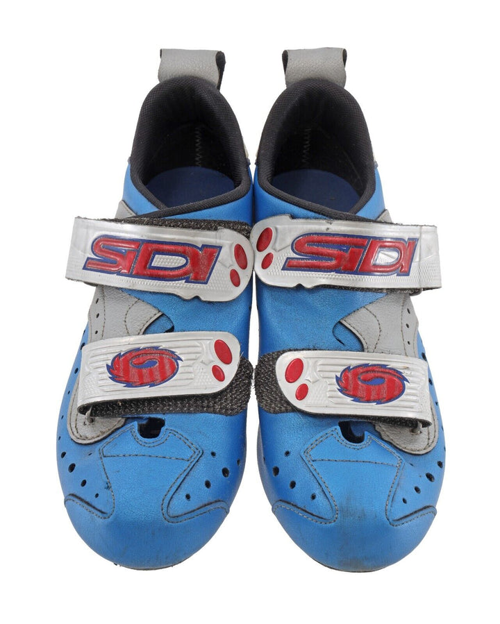 Sidi Scarpe T-1 Triathlon Road Bike Shoes EU 39 US Men 6.5 BLUE 2/3 Bolt Cycling